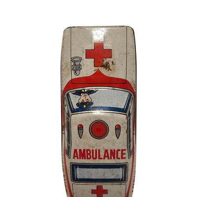 japan tin toy car ambulance