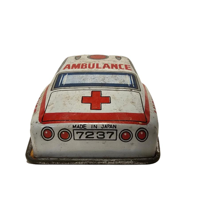 japan tin toy car ambulance