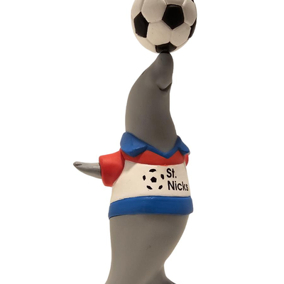 christmas ornament seal/soccer