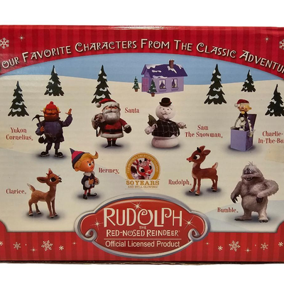 rudolph the rednose reigndeer figurines