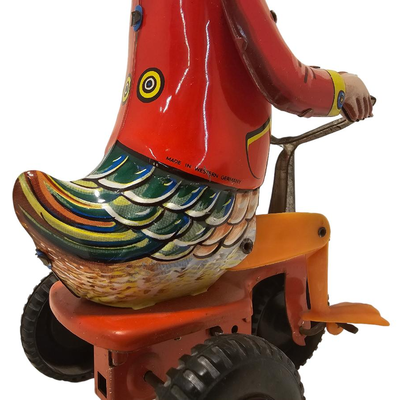 tin toy wind up duck