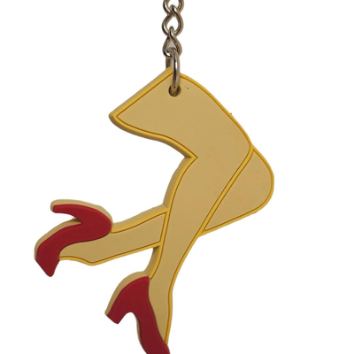 vintage keychain legs rubber