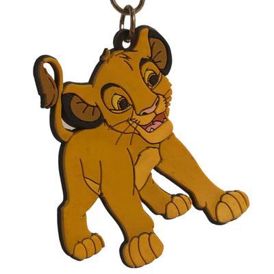 vintage lion king simba keychain rubber