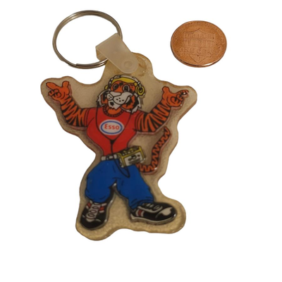 vintage esso tiger keychain