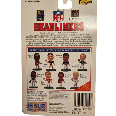 headliners drew bledsoe nfl figurine