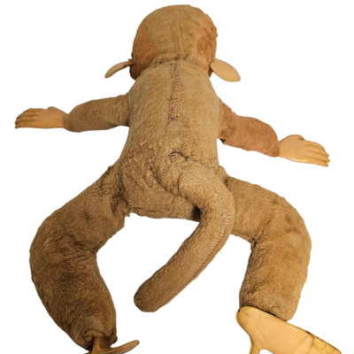 vintage rubber face stuffed monkey