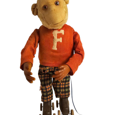 Frankie roller skating monkey vintage toys
