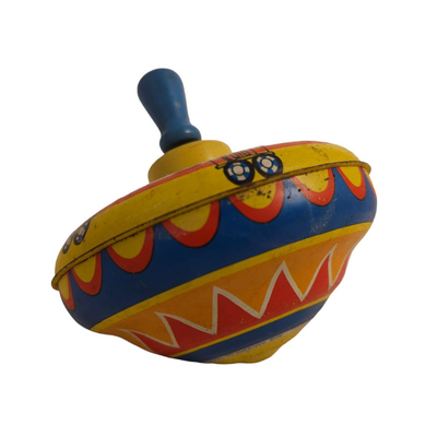 vintage tin toy spinner