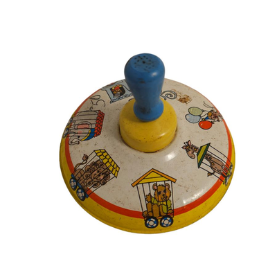 vintage tin toy spinner