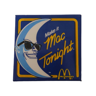 mcdonals vintage button pin advertising