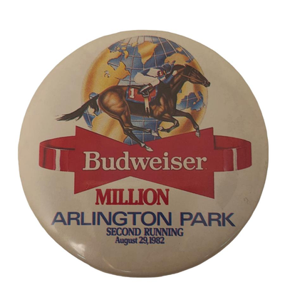 vintage button pin advertising budweiser