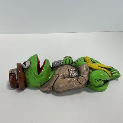 -226- COLLECTIBLE | 1970â€™s Sesame Street Chalkware Art