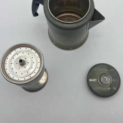 Vintage stovetop coffee percolator