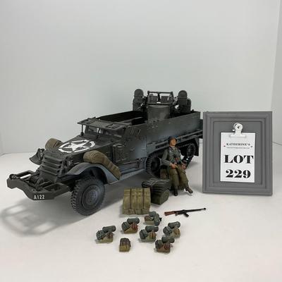 -229- TOYS | 21st Century World War 2 Toys | Half Track Larger Size | 1:18 Scale