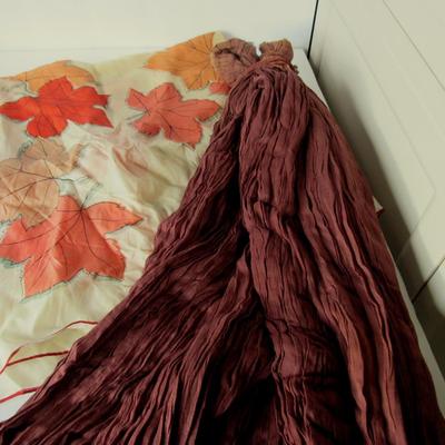 Lot 119: Ladies Scarves and Short Circuit Long Crinkle Skirt