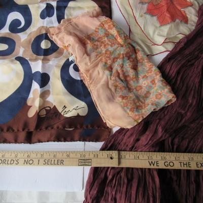 Lot 119: Ladies Scarves and Short Circuit Long Crinkle Skirt