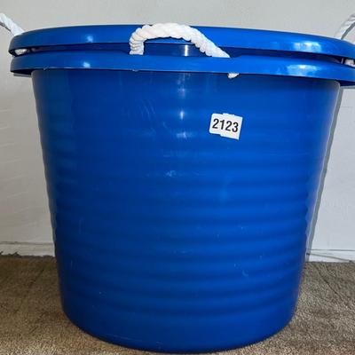 Blue utility tub