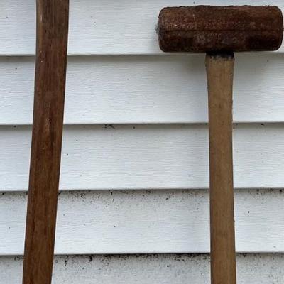 Axe and sledgehammer