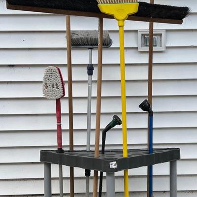 Brooms and hose adjusters
