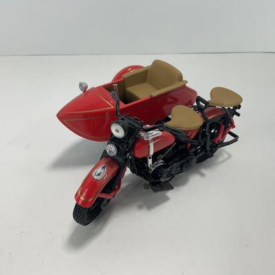 -237- TOYS | Harley Davidson Diecast Bank With Sidecar
