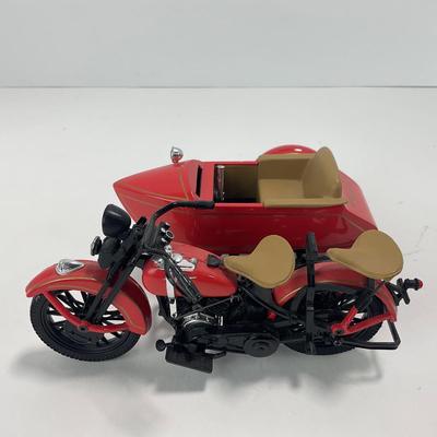 -237- TOYS | Harley Davidson Diecast Bank With Sidecar