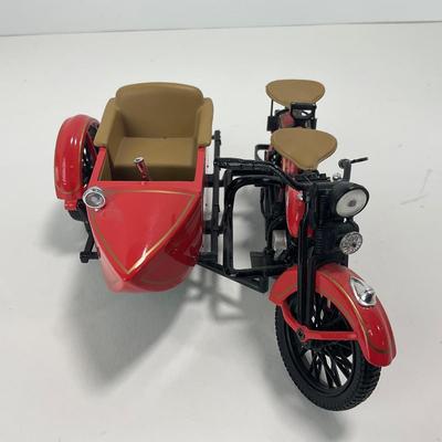 -237- TOYS | Harley Davidson Diecast Bank With Sidecar