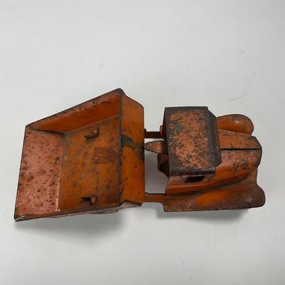 -238- TOY | 1930â€™s Metal Orange Dump Truck