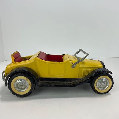 -241- TOY | Vintage 1960â€™s Yellow Nylint Ford Hot Rod Roadster With Rumble Seat