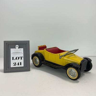 -241- TOY | Vintage 1960â€™s Yellow Nylint Ford Hot Rod Roadster With Rumble Seat
