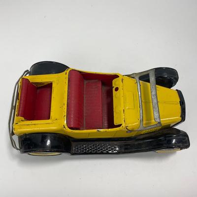 -241- TOY | Vintage 1960â€™s Yellow Nylint Ford Hot Rod Roadster With Rumble Seat