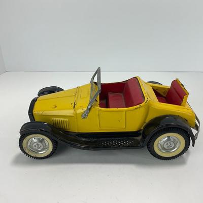 -241- TOY | Vintage 1960â€™s Yellow Nylint Ford Hot Rod Roadster With Rumble Seat