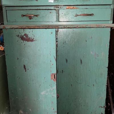 Green cabinets