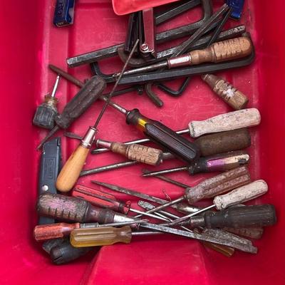 Screwdrivers and Allen wrench lot