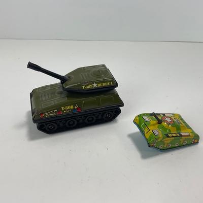 -242- TOYS | Vintage Tin Toy Tanks