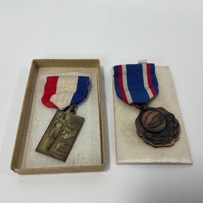 -252- COLLECTIBLE | 1920â€™s Sports Metals | Basketball & Track