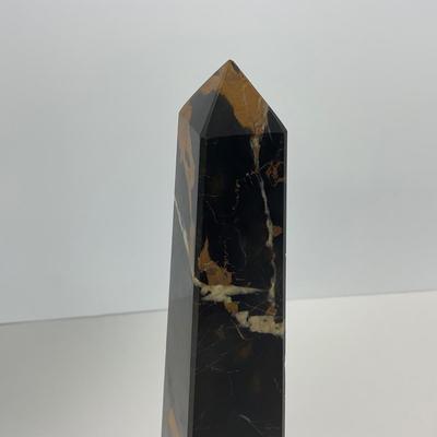 -257- COLLECTIBLE | Vintage Natural Polished Stone Wand Point Tower