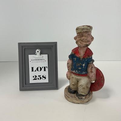 -258- COLLECTIBLE | Vintage Metal Popeye Bank