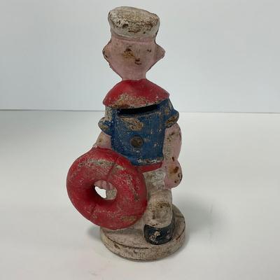 -258- COLLECTIBLE | Vintage Metal Popeye Bank