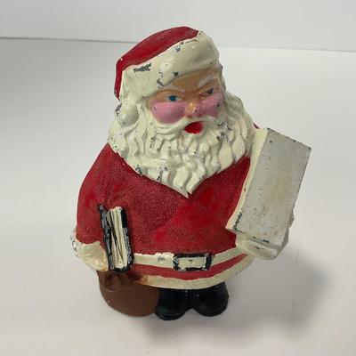 -259- COLLECTIBLE | Vintage Metal Santa Bank
