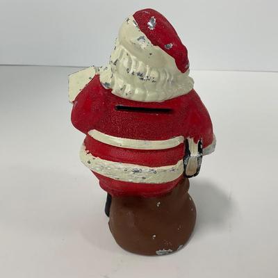 -259- COLLECTIBLE | Vintage Metal Santa Bank