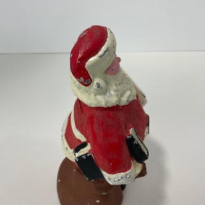 -259- COLLECTIBLE | Vintage Metal Santa Bank