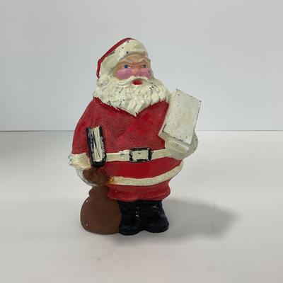 -259- COLLECTIBLE | Vintage Metal Santa Bank