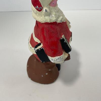 -259- COLLECTIBLE | Vintage Metal Santa Bank