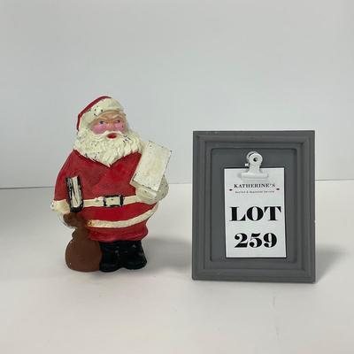 -259- COLLECTIBLE | Vintage Metal Santa Bank