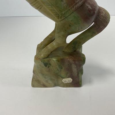 -262- COLLECTIBLE | Marble / Stone Horse Sculptures