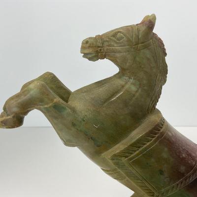 -262- COLLECTIBLE | Marble / Stone Horse Sculptures