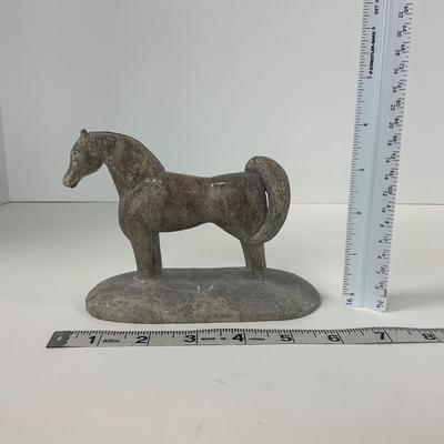 -262- COLLECTIBLE | Marble / Stone Horse Sculptures