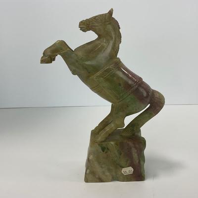 -262- COLLECTIBLE | Marble / Stone Horse Sculptures
