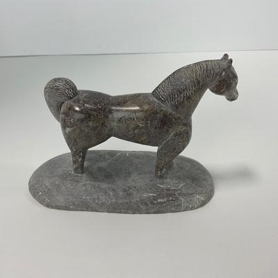 -262- COLLECTIBLE | Marble / Stone Horse Sculptures