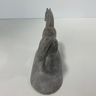 -262- COLLECTIBLE | Marble / Stone Horse Sculptures